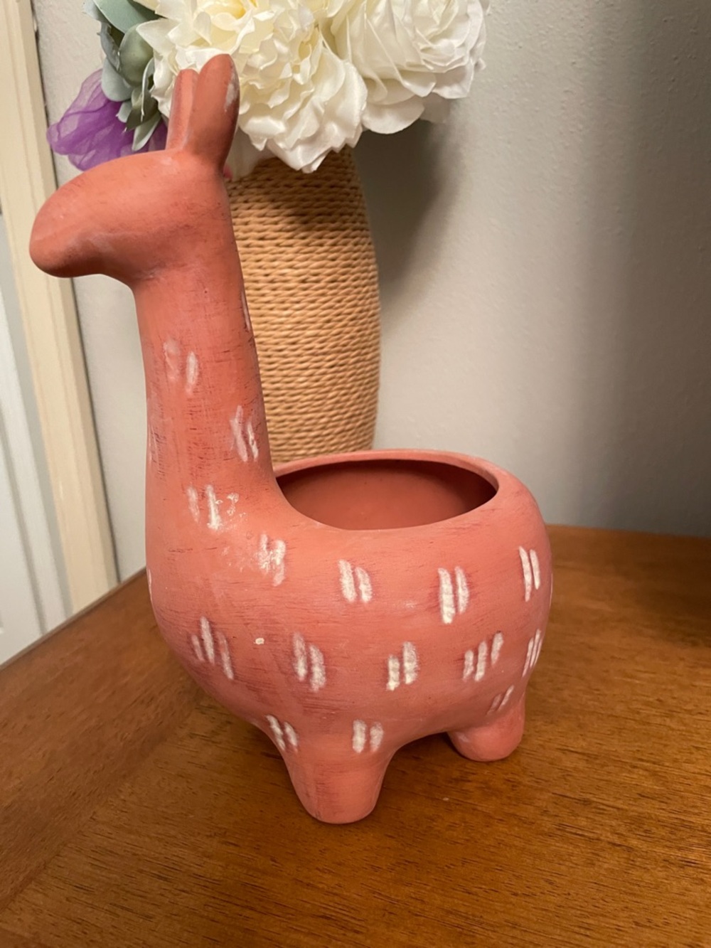 Opalhouse Terracotta Llama Planter Lightly Used Super Cute